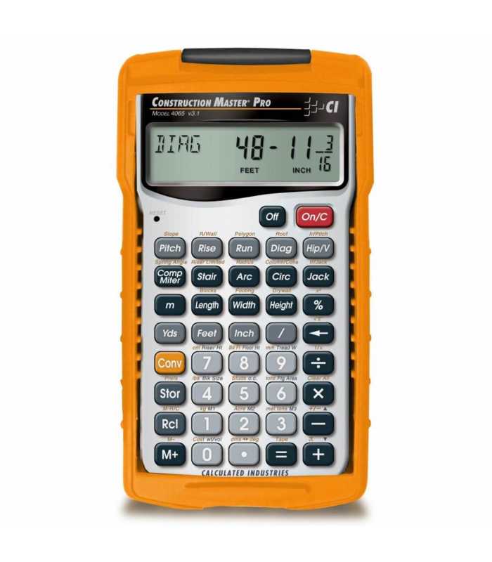 Calculated Industries Construction Master Pro [4065] Advanced Construction Match Calculator